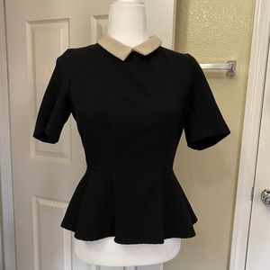 Forever 21 Black Short Sleeve Blouse
